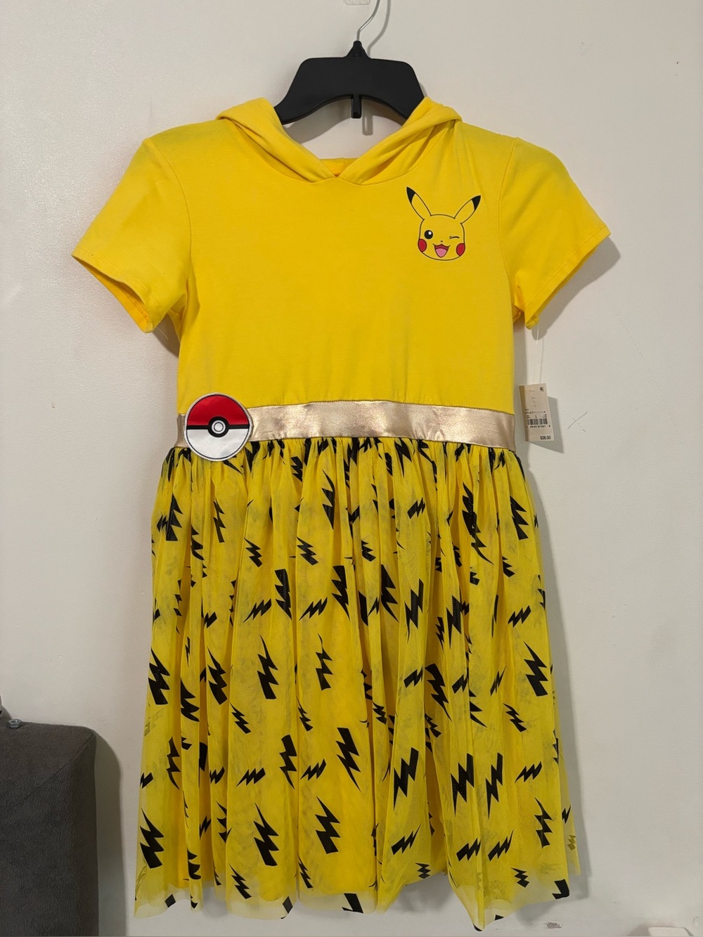 Pokemon Pikachu Dress Girls Size XL